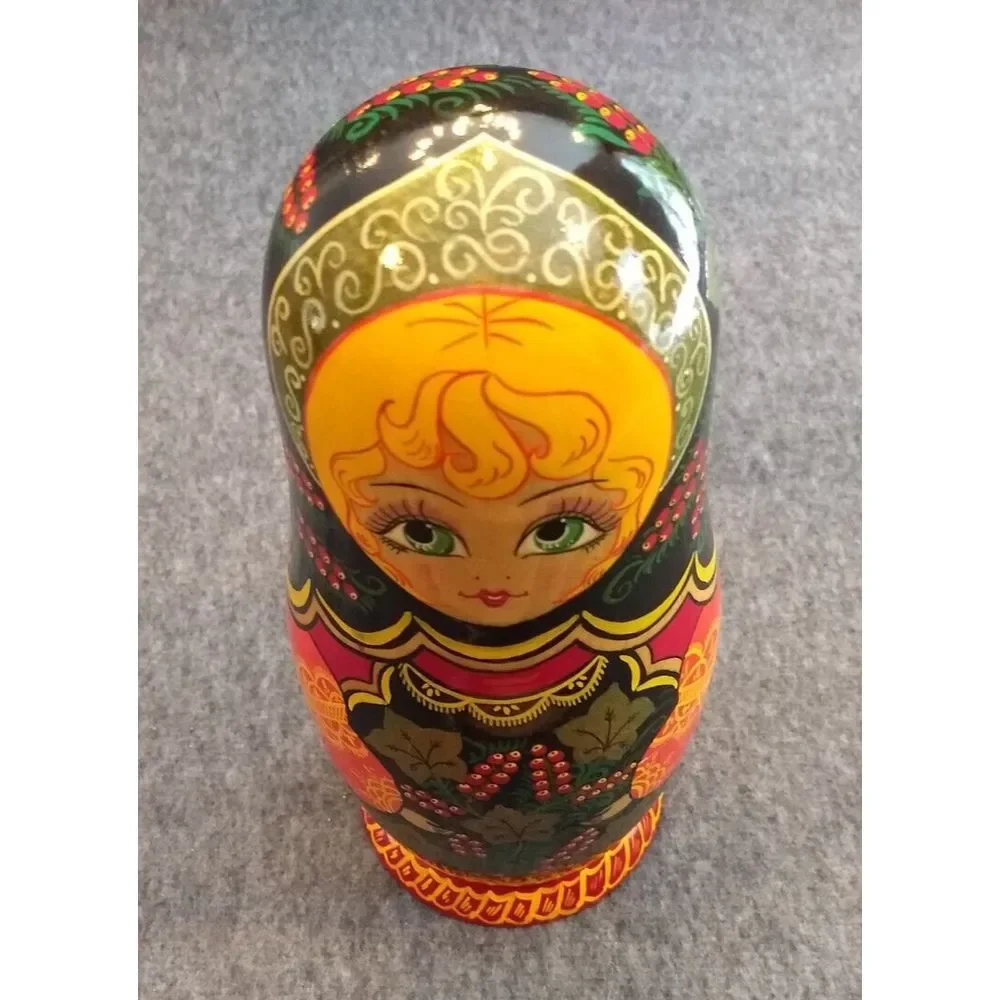 Russian Nesting Dolls Matryoshka 12 Pcs‎ Handmade Vintage 1992 Sergiev Posad 10